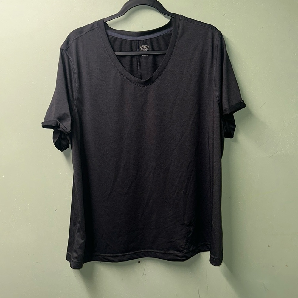 Black athletic shirt